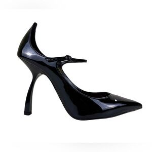 PIFERI EAGLE 100 MARY JANE PUMPS IN BLACK PATENT LEATHER